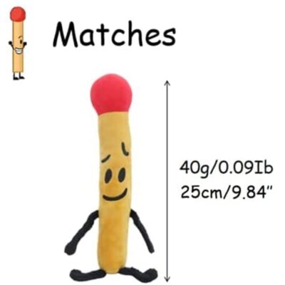 Match 9.8″ BFDI Plush Battle for Dream Island Plush | BFDI Plush